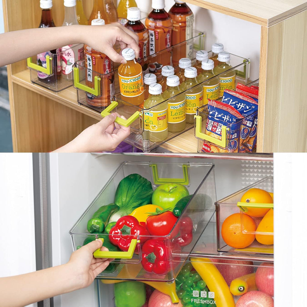 Clear Refrigerator Organizer Bins, 3 Pantry Bins R25522