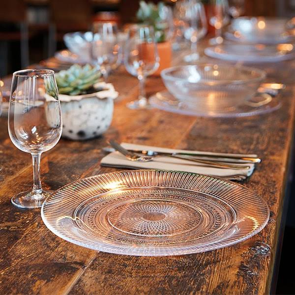 12 per Case Glass Dinner Plate Q7098
