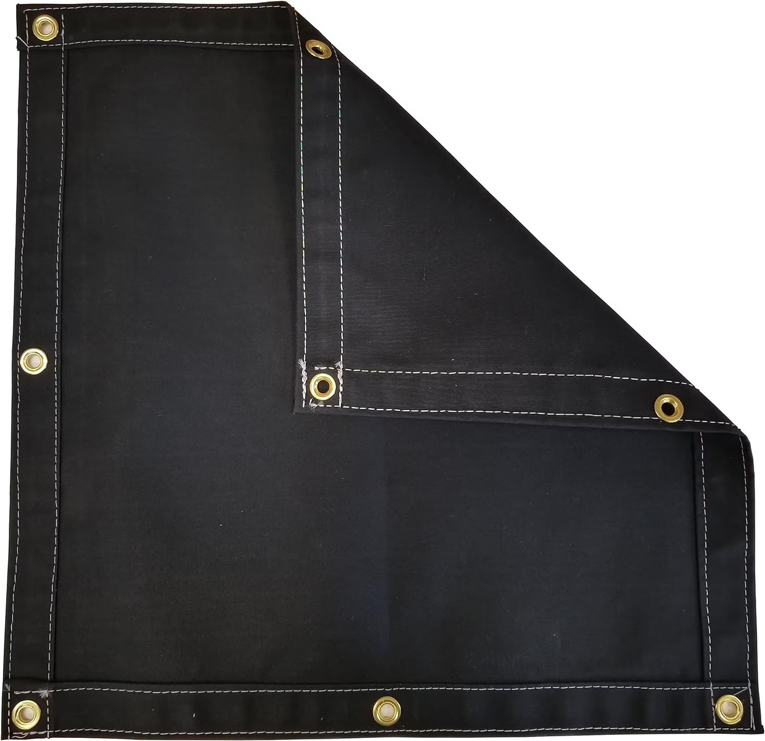 Black Polyester Canvas Tarp 4 Ft. X 5 Ft. 14.5 Oz. I573