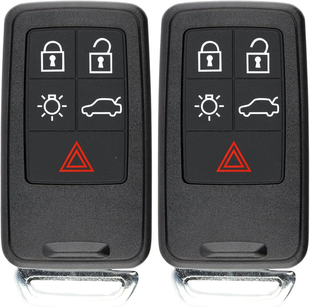 Keyless Entry Remote Control Car Key Fob Uncut Key Blade (Pack of 2) I5094