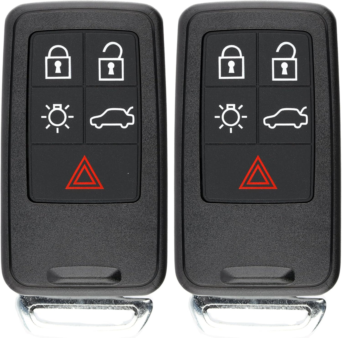 Keyless Entry Remote Control Car Key Fob Uncut Key Blade (Pack of 2) I5094
